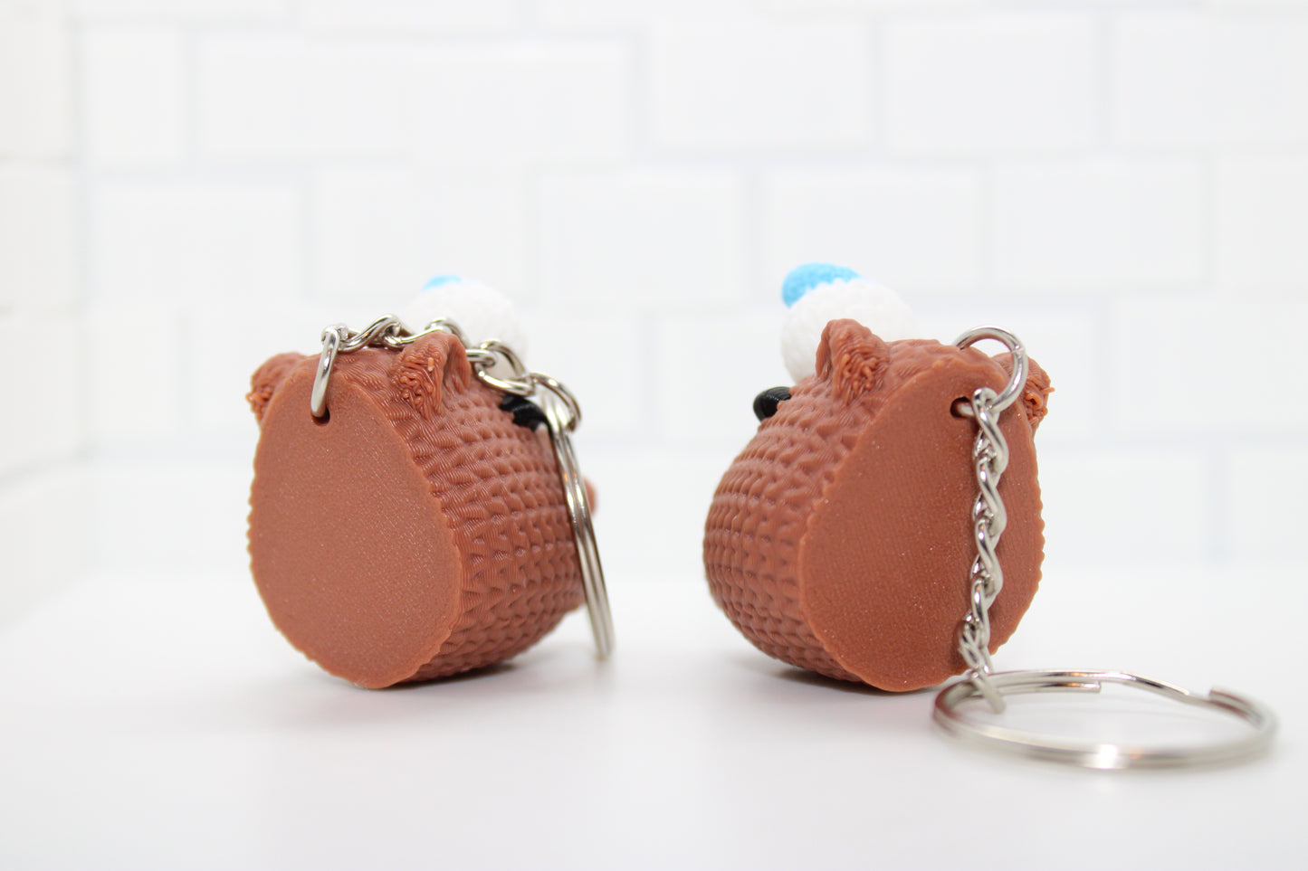 Cozy Capybara with Hat Keychain