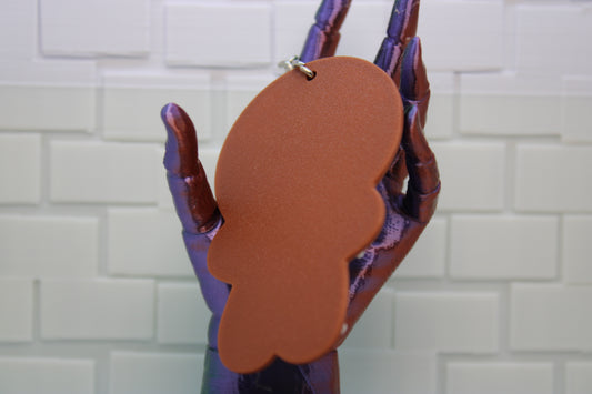 Cheerful Gingerbread Man Keychain