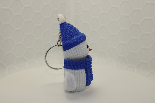 "Snow Buddy" Knitted Texture Christmas Keychain
