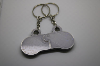 Retro Gamer's Dream: SNES Controller Matching Keychain Set