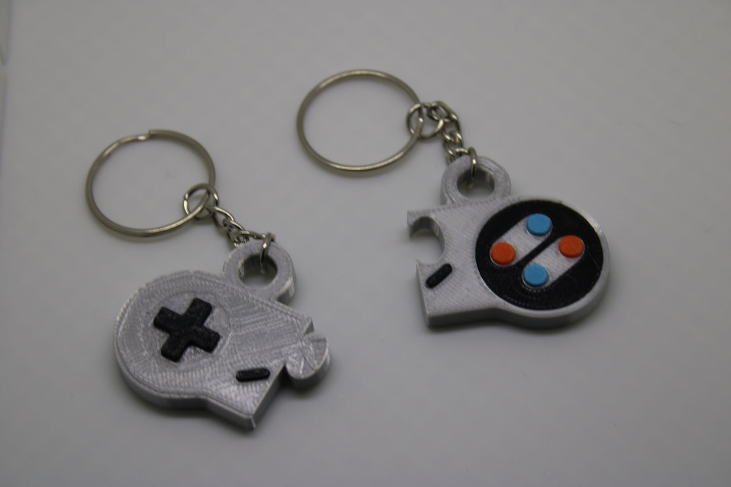 Retro Gamer's Dream: SNES Controller Matching Keychain Set