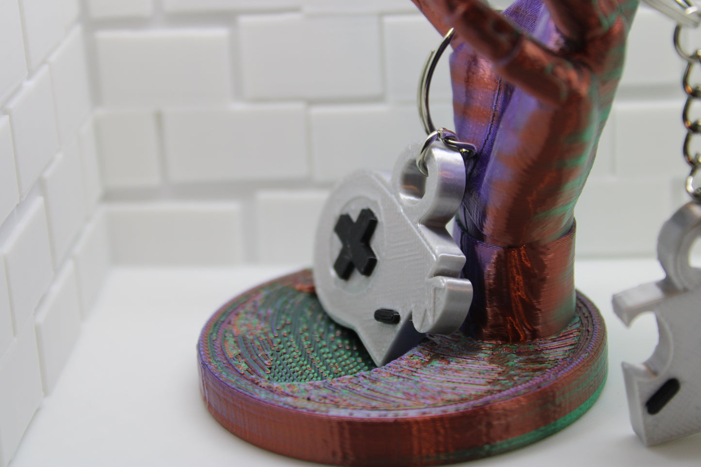 Retro Gamer's Dream: SNES Controller Matching Keychain Set