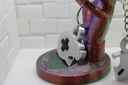 Retro Gamer's Dream: SNES Controller Matching Keychain Set