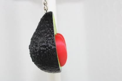"You're My Other Half" Avocado Heart Keychain