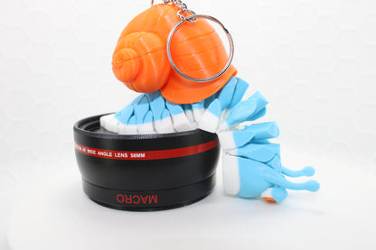 Articulated Snail Companion Keychain