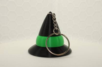 Spinning Witch Hat Fidget Keychain