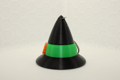 Spinning Witch Hat Fidget Keychain