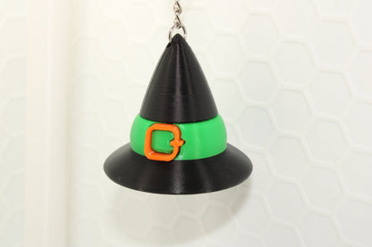 Spinning Witch Hat Fidget Keychain