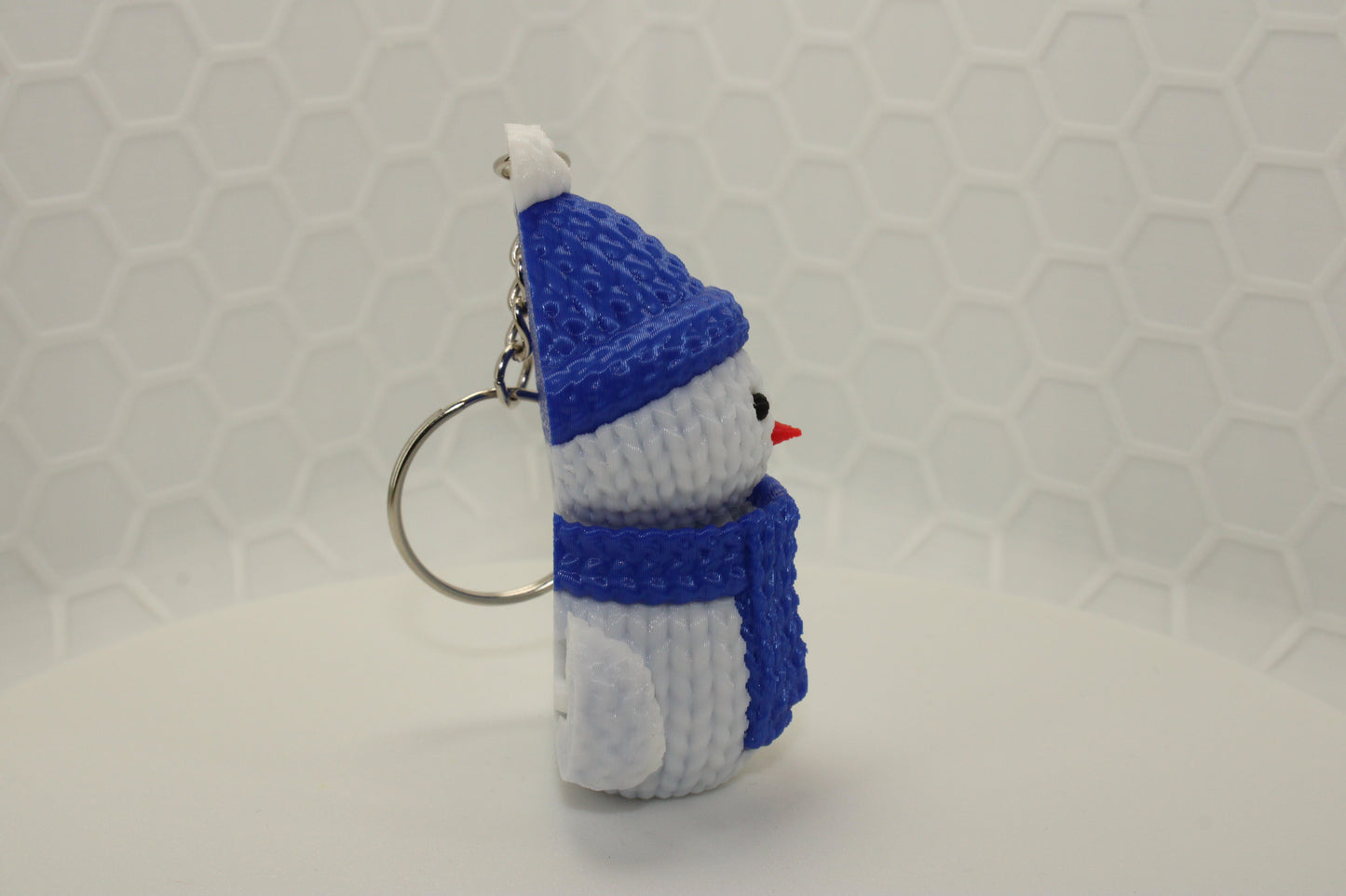 "Snow Buddy" Knitted Texture Christmas Keychain