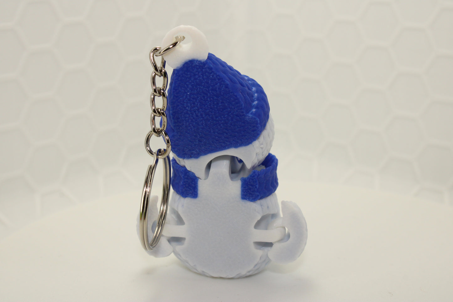 "Snow Buddy" Knitted Texture Christmas Keychain