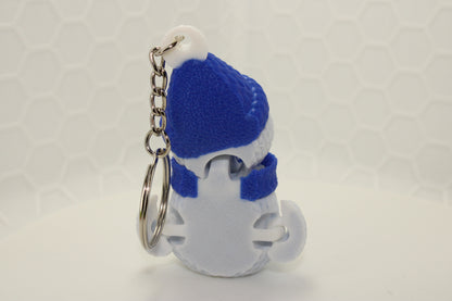 "Snow Buddy" Knitted Texture Christmas Keychain