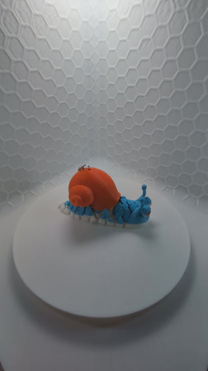 Articulated Snail Companion Keychain