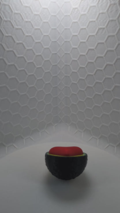 "You're My Other Half" Avocado Heart Keychain